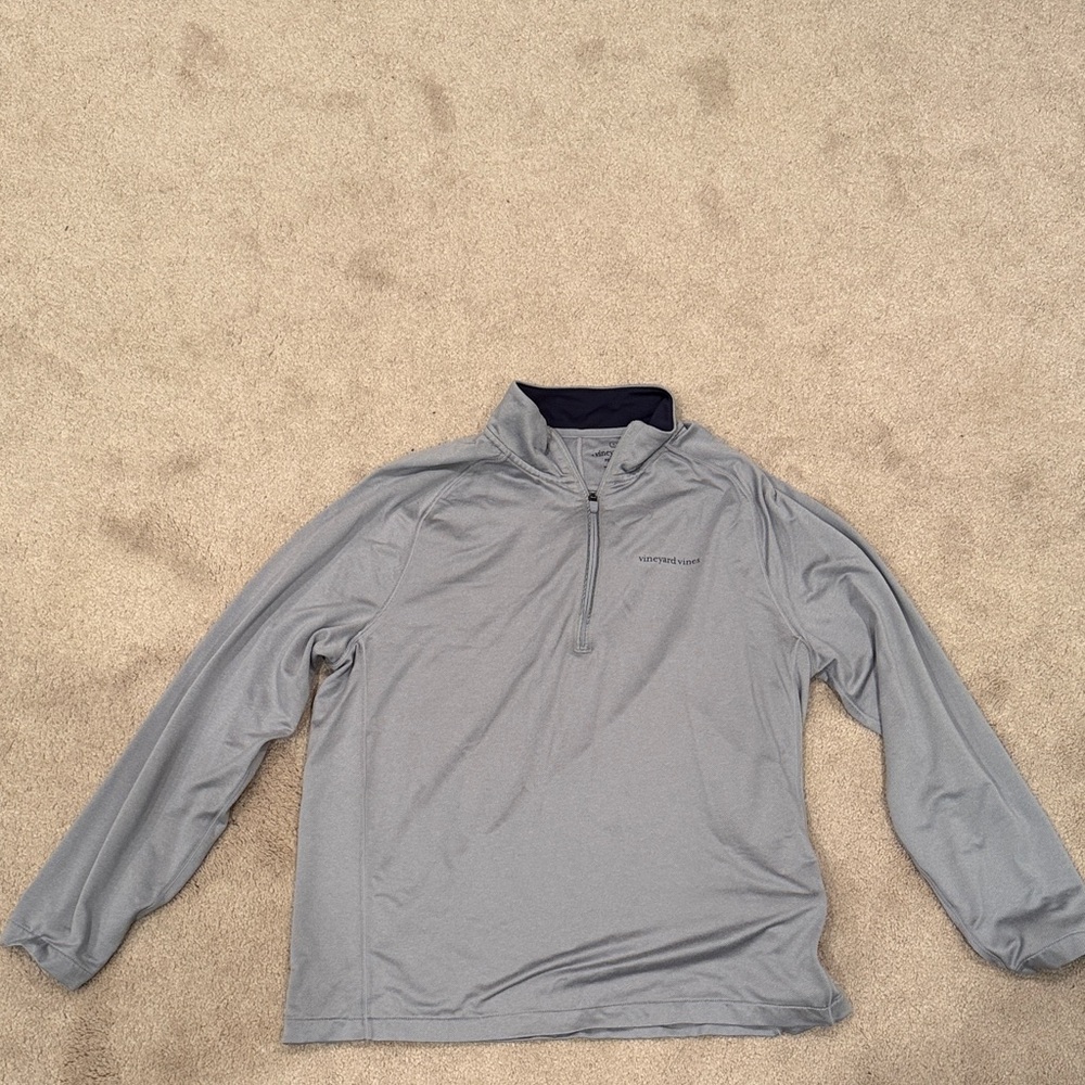 Vineyard Vines Charcoal Lightweight Pullover